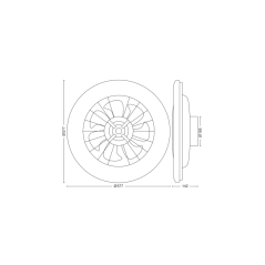 Ventilateur de plafond Philips Amigo LED blanc