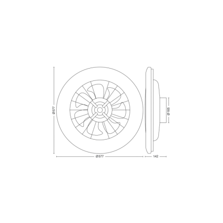 Ventilateur de plafond Philips Amigo LED blanc