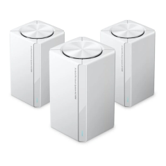 Trois routeurs mesh Xiaomi blancs