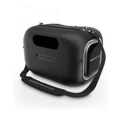 Enceinte karaoké Bluetooth 60 W noire, 2 micros, IPX4
