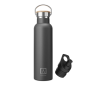 Bouteille isotherme Numada Mibbot 600 ml noire à large ouverture Bouteille isotherme Numada Mibbot 600 ml noire à large ouverture