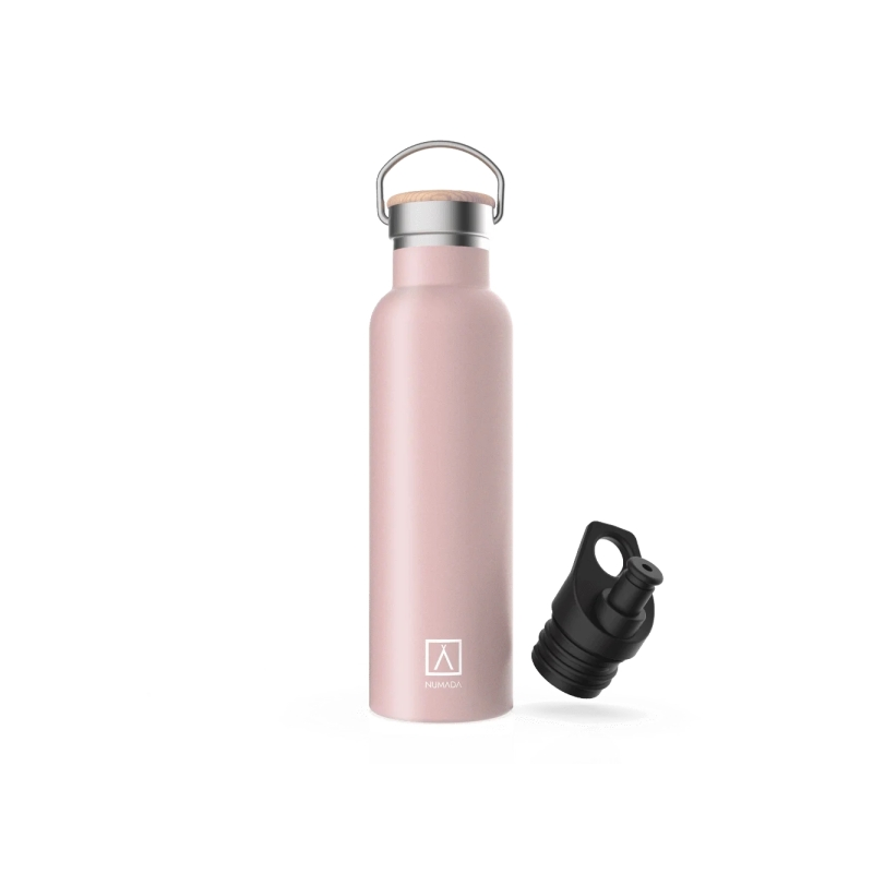 Bouteille isotherme Numada Mibbot 600ml rose avec housse Bouteille isotherme Numada Mibbot 600ml rose avec housse