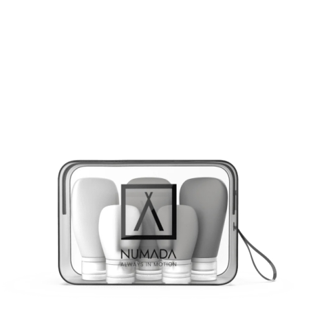 nécessaire voyage noir transparent silicone
