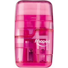 Maped Connect Duo taille-crayon 2 trous avec gomme assorti