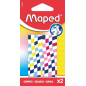 Maped Gomme x2 rectangulaire assorties sans phtalates
