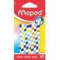 Maped Gomme x2 rectangulaire assorties sans phtalates
