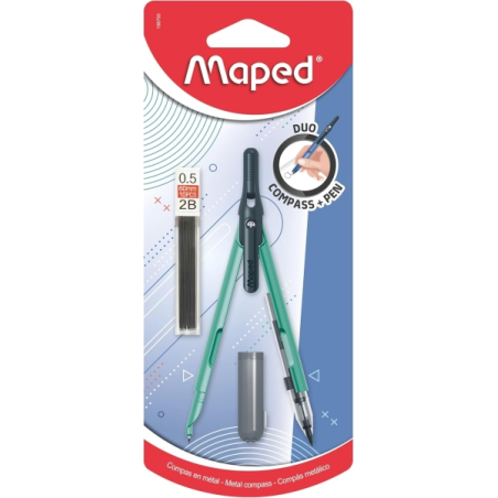 compas Maped Duo, mines assorties