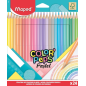 Maped Color’Peps Pastel 24 crayons de couleur triangulaires