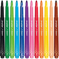 Maped Color'Peps Longlife 12 feutres pointe moyenne lavables