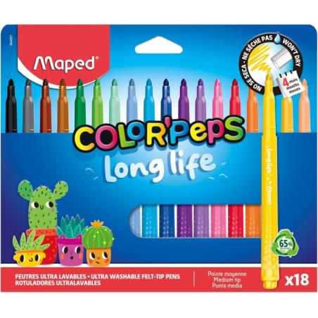 boîte feutres Maped Color'Peps 18