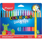 Maped Color'Peps Longlife 18 feutres à pointe moyenne lavables