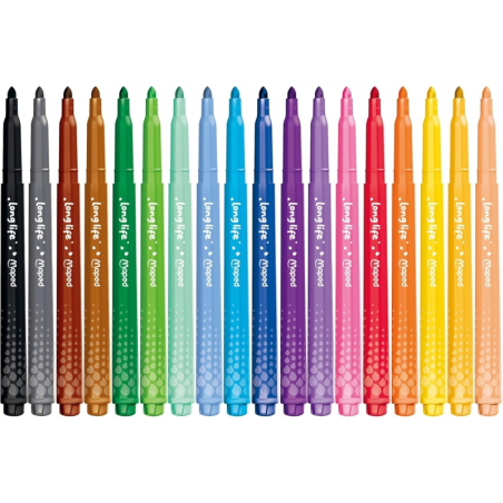 Maped Color'Peps Longlife 18 feutres à pointe moyenne lavables