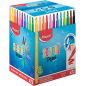Maped Color'Peps Longlife 72 feutres à pointe moyenne, lavables Maped Color'Peps Longlife 72 feutres à pointe moyenne, lavables