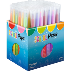 Maped Color'Peps Longlife 72 feutres à pointe moyenne, lavables