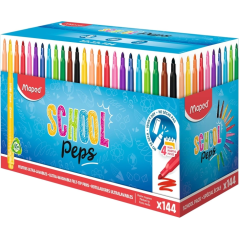 boîte Maped 144 feutres assortis