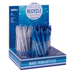 Présentoir stylos recyclés Apli couleurs