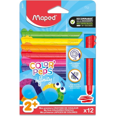 crayons de couleur jumbo Maped assortis