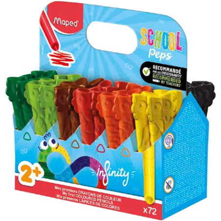 boîte de crayons de couleur jumbo Maped