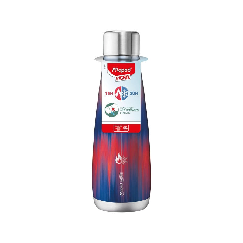 Maped Picnik Bouteille isotherme 0,5 L en acier inoxydable Maped Picnik Bouteille isotherme 0,5 L en acier inoxydable
