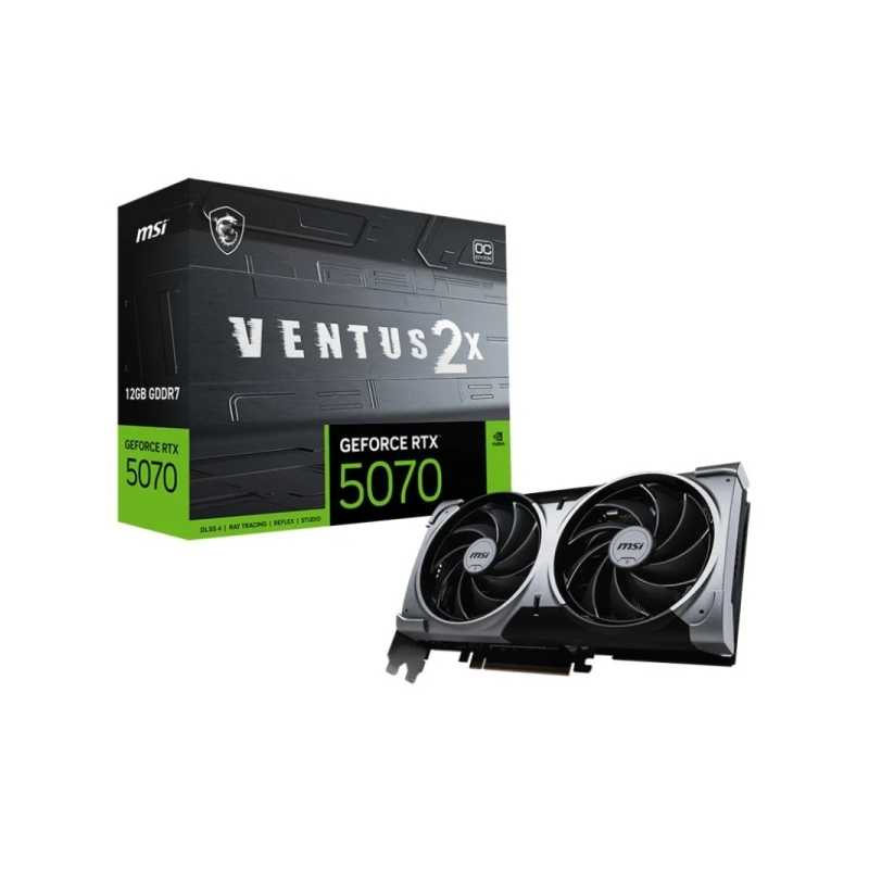 Carte graphique MSI GeForce RTX 5070 Ventus 2X OC 12Go GDDR7