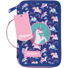 Maped Trousse 2 étages Licorne 38 pièces multicolore