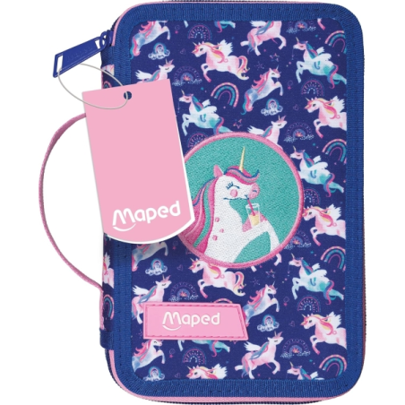 Maped Trousse 2 étages Licorne 38 pièces multicolore