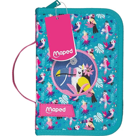 Maped Tropical — trousse 31 pièces : gomme, crayon, règle, couleurs