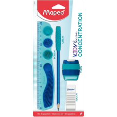 kit fournitures scolaires bleu Maped
