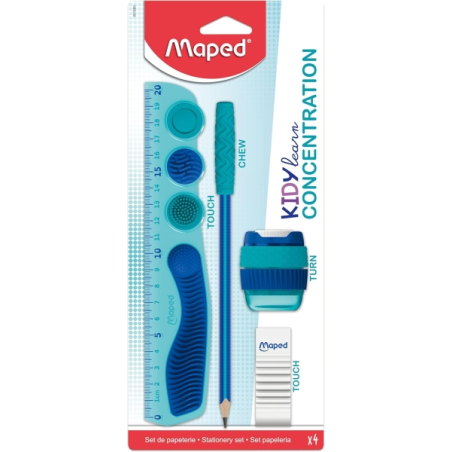 kit fournitures scolaires bleu Maped
