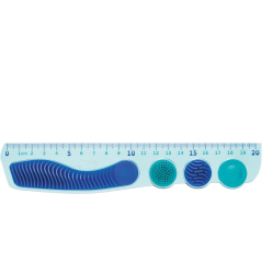 Maped Kidy Lern Pack : règle 20 cm bleue + taille-crayon + gomme + crayon