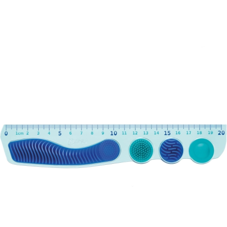 Maped Kidy Lern Pack : règle 20 cm bleue + taille-crayon + gomme + crayon