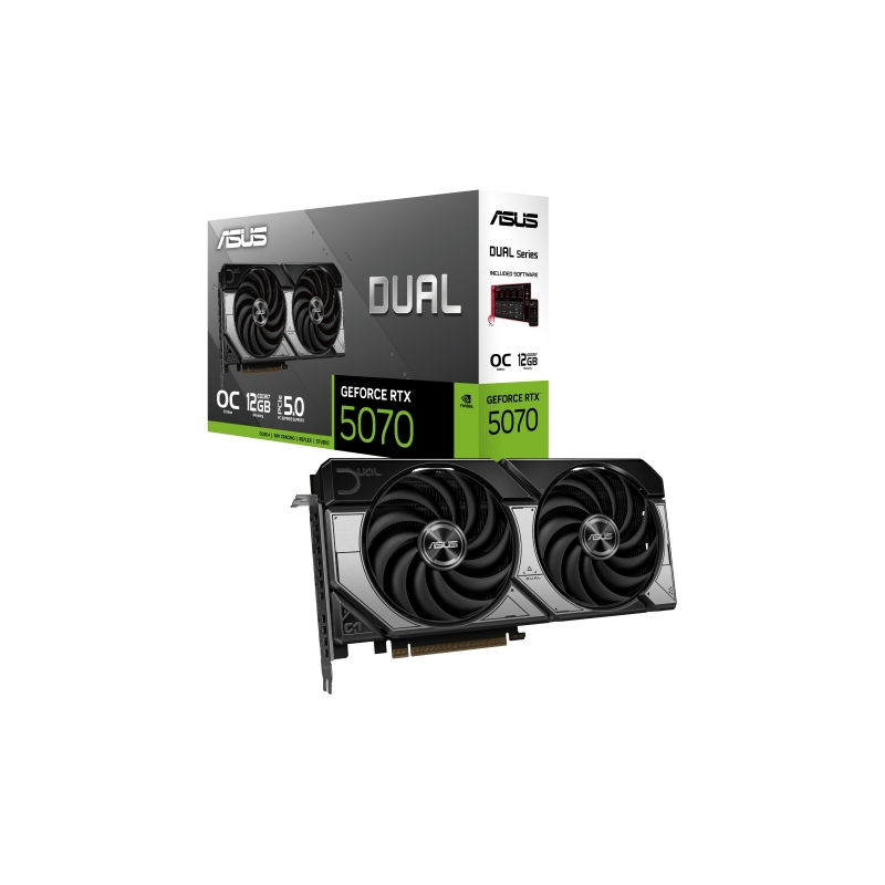Carte graphique Asus GeForce RTX 5070-O12G 12Go GDDR7 noir