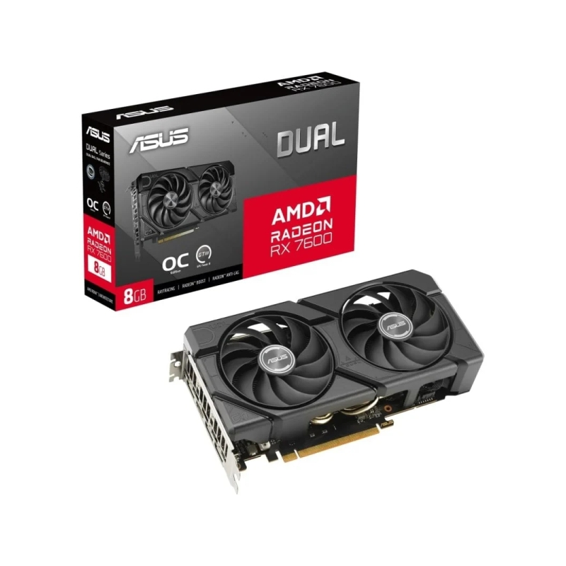 Carte graphique Asus Dual Radeon RX 7600 EVO OC 8 Go GDDR6