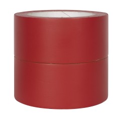 Apli Ruban Adhésif de Signalisation PVC 40x33mm 160?m - Déroulement Silencieux - Adhésif Solvant - Résistant aux Rayons UV