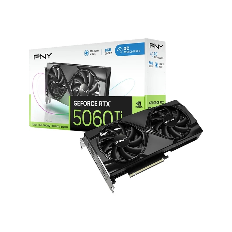 Carte graphique PNY GeForce RTX 5060 Ti 16Go GDDR7 Noir