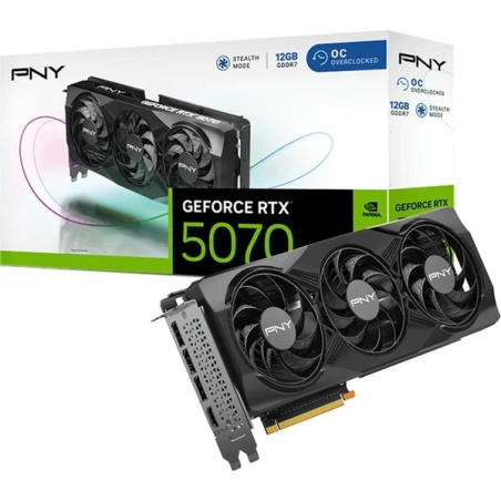 carte graphique PNY RTX 5070 noir
