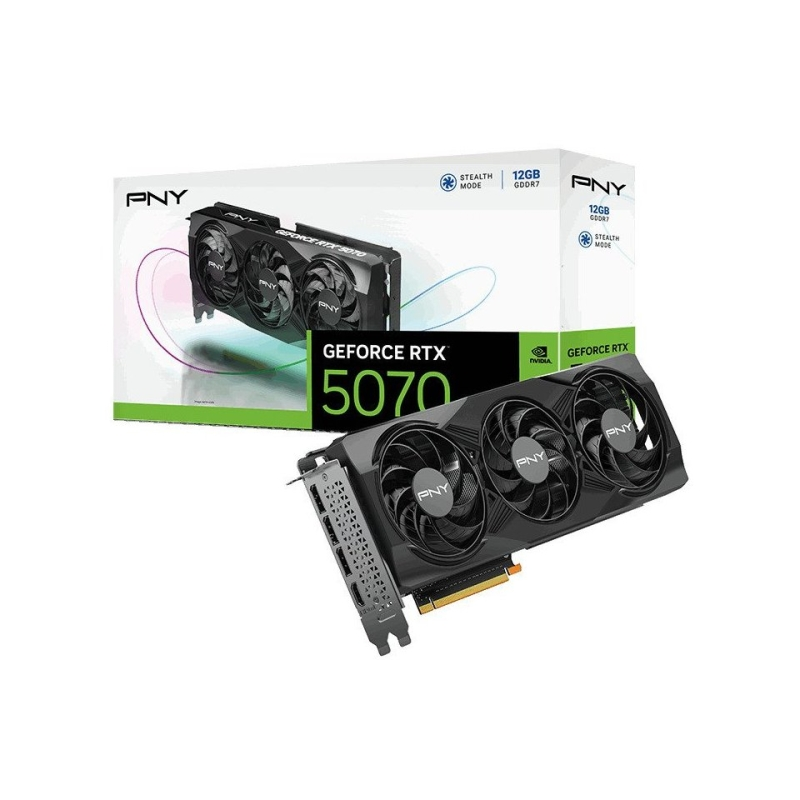 Carte graphique PNY GeForce RTX 5070 OC 12Go GDDR7 noir