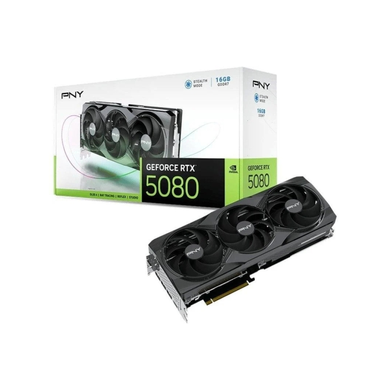 Carte graphique PNY GeForce RTX 5080 16Go GDDR7 Noir