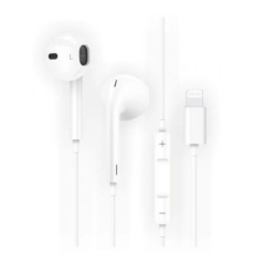 Écouteurs intra auriculaires blancs