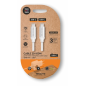 Câble USB-C vers USB-C 1 m, nylon tressé blanc Câble USB-C vers USB-C 1 m, nylon tressé blanc