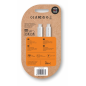 Câble USB-C vers USB-C 1 m, nylon tressé blanc Câble USB-C vers USB-C 1 m, nylon tressé blanc