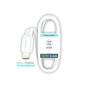 Câble USB-A vers Lightning 1 m tressé blanc Câble USB-A vers Lightning 1 m tressé blanc