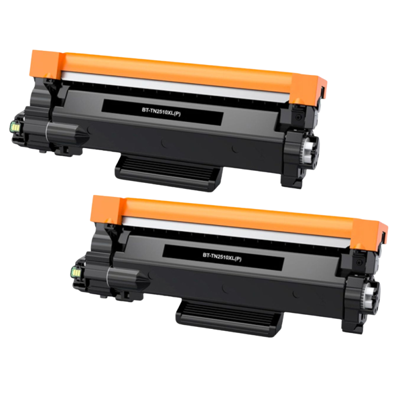 Pack 2 Toners compatibles BROTHER TN2510XL noir Pack 2 Toners compatibles BROTHER TN2510XL noir