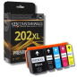 Pack 123CONSOMMABLES compatible EPSON 202XL, 5 cartouches Pack 123CONSOMMABLES compatible EPSON 202XL, 5 cartouches