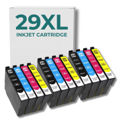 Pack compatible EPSON 29XL, 12 cartouches haute capacité couleur