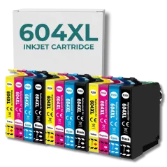 Pack compatible avec EPSON 604 XL, 12 cartouches