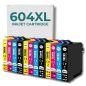 Pack compatible avec EPSON 604 XL, 12 cartouches Pack compatible avec EPSON 604 XL, 12 cartouches