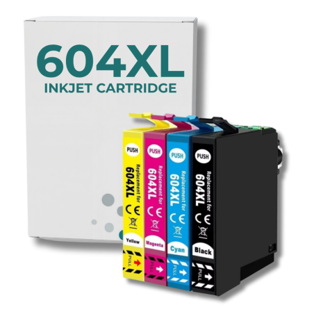 Pack compatible avec EPSON 604XL, 4 cartouches XL couleur