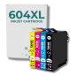 Pack compatible avec EPSON 604XL, 4 cartouches