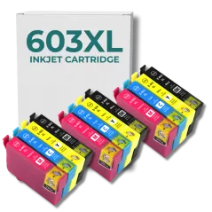 Pack 12 cartouches compatible EPSON 603 XL